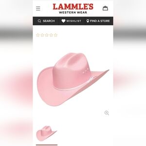 WESTERN EXPRESS CATTLEMAN PINK STRAW COWBOY HAT.  adult Size Small Medium